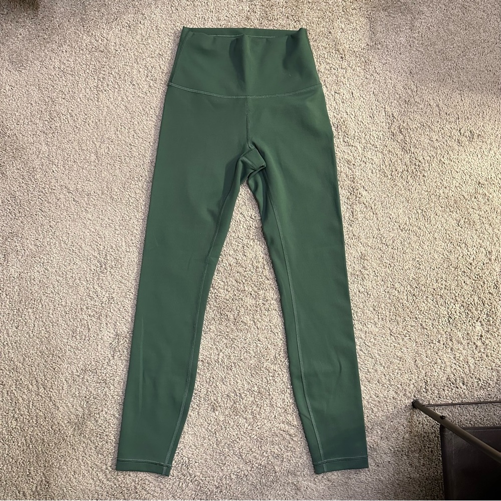 lululemon wunder train 25” - algae green